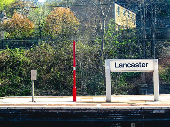 Railway station at Lancaster